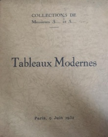  p Collections de p p Messieurs S et S  p p Silberberg et Simon p p Tableaux modernes p p 1932 p p Hessel Jos expert p 