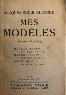  p Mes Modeles p p Jacques Emile Blanche p 