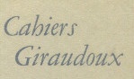 Jean Giraudoux   Cahiers n° 8