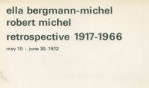 Bergmann michel ella et robert michel   rétrospective 1972