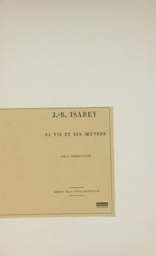  p J B Isabey p p sa vie et ses oeuvres p p Taigny Edmond p 