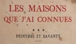 Demont Breton   Virginie   Les Maisons que j'ai connues