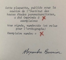  p Les Tartines p p i Institut scientifique i p p i de recherche i p p i paranaturaliste i p p Alexandre Bonnier p 