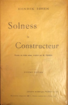  p Solness le Constructeur p p i drame en trois actes i p p Ibsen Henrik p 