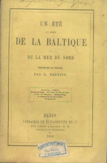  p Un ete au bord de la Baltique et de la mer du Nord souvenirs de voyage p p Marmier Xavier p 