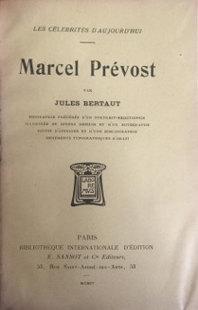  p Marcel Prevost p p Bertaux Jules p 