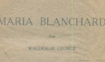 Blanchard Maria   Waldemar George