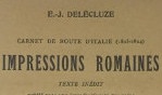 Delécluze   Impressions romaines