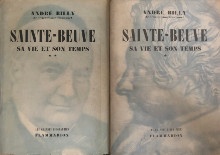  p Sainte Beuve p p i Sa vie et son temps i p p Billy Andre p 