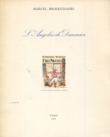  p Marcel Broodthaers i L Angelus de Daumier i Ire IIe Parties p p Broodthaers Marcel p 