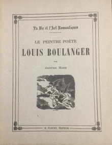  p Le peintre poete p p Louis Boulanger p p Marie Aristide p 