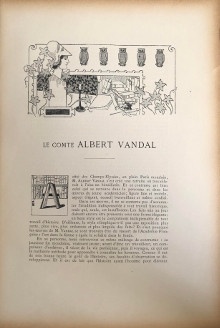  p Le comte Albert Vandal p p Album Mariani p 