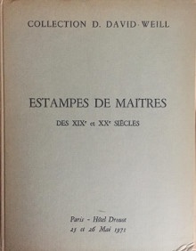  p Collection D David Weill p p Estampes de Maitres p p des XIXe et XXe siecles p p Monotypes et dessins de p p Degas p p Proute Paul expert p 