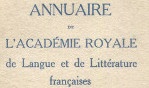 Annuaire   Académie royale belgique 1957