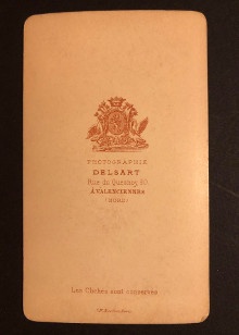  p Portrait Carte p p Delsart p p Valenciennes p 