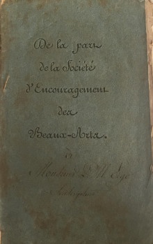 p Bienvenue des membres de la societe pour le benefice de la jeunesse une societe anversoise de beaux arts A l occasion du retour des peintures de maitres renommees de l ecole neerlandaise lui ayant ete volees p p i Toejuyching der Leden van het Genootschap Tot nut der Jeugd aen d Antwerpsche Maetschappy der Schoone Konsten By gelegenheyd van de wederkomst der aen haer ontroofde Schilder Stukken van de vermaerdste meesters der Nederlanssche School i br Anvers p p Ter Bruggen J A A J Stips J F Willems P C Goovaerts M J Vander Maesen p
