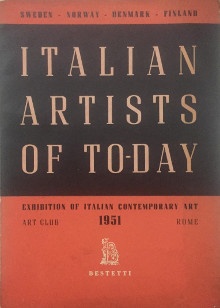  p i Italian Artists of Today i p p Sweden Norway Denmark Finland p p Argan Giulio Carlo pref p 