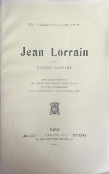  p Jean Lorrain p p Gaubert Ernest p 