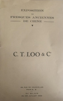  p C T Loo p p Expositions de fresques anciennes de Chine p p 1932 p 