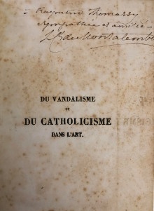  p Du Vandalisme et p p du Catholicisme dans l art p p fragmens p p Comte Charles de Montalembert p 