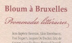 Litt belge   Bloum à bruxelles