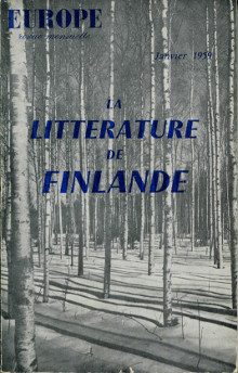 La litterature de Finlande p Collectif p 