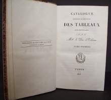 Catalogue historique et descriptif des tableaux appartenans a S A S Mgr le Duc d Orleans Vatout Jean