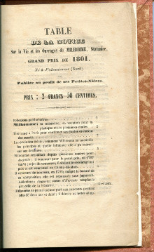 Notice sur la vie et les ouvrages de Milhomme statuaire Grand Prix de 1801 Ne a Valenciennes Nord Publie au profit de ses petites nieces Mesdemoiselles Milhomme