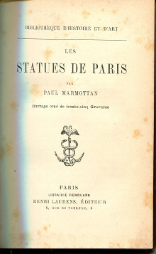 Les statues de Paris Marmottan Paul