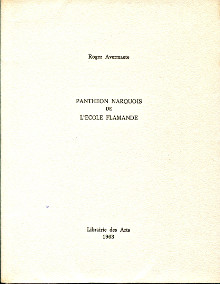 Pantheon narquois de l ecole flamande Avermaete Roger