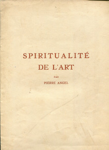 Vingt aquarelles de Le Fauconnier em precedees d un texte inedit sur la em Spiritualite de l art par Pierre Angel Angel Pierre