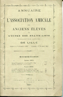 Annuaire de l association amicale des anciens eleves de l ecole des Beaux Arts de Lille 