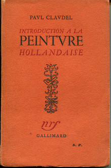 Introduction a la peinture hollandaise Claudel Paul