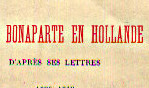 Hollande   Louis bonaparte   napoléon